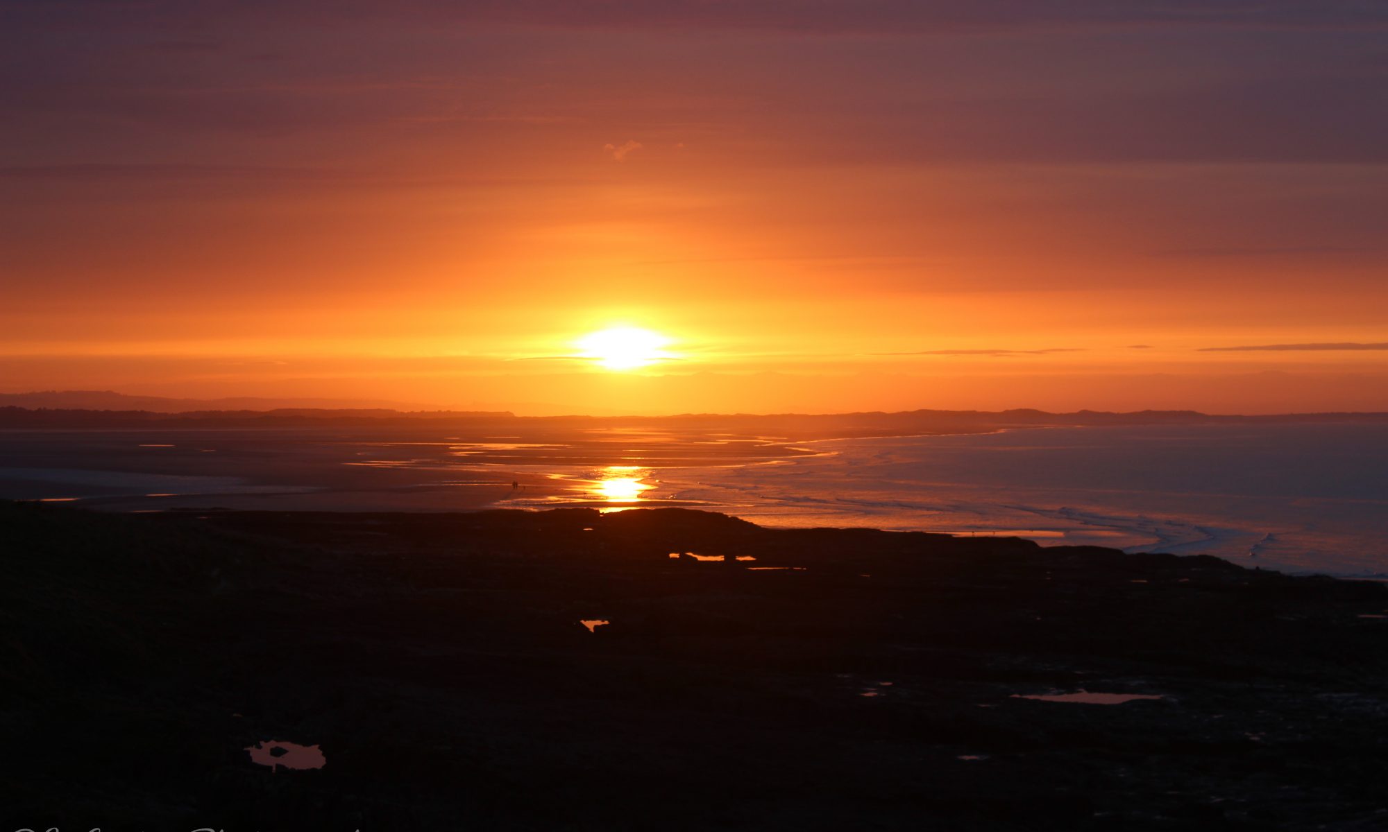Budle Bay at Sunset